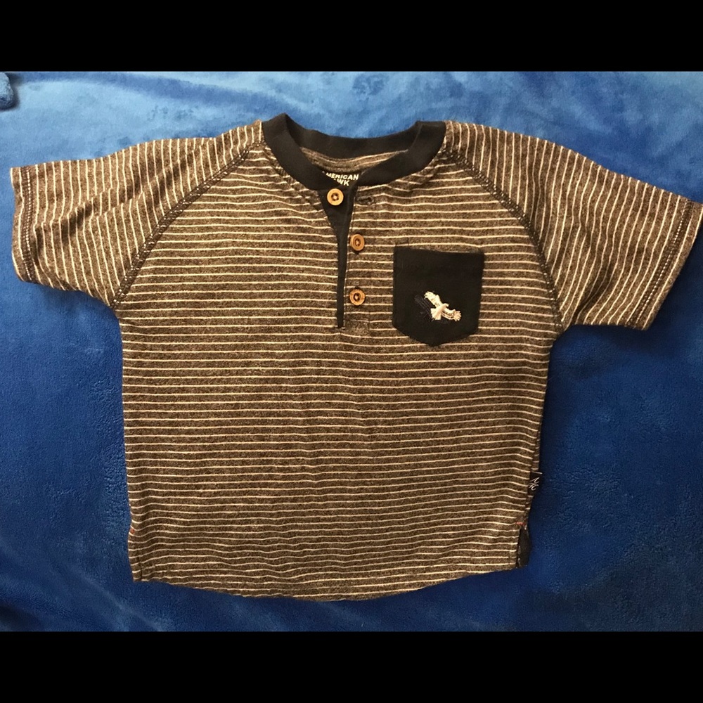 Toddler Boy American Hawk Striped T-Shirt